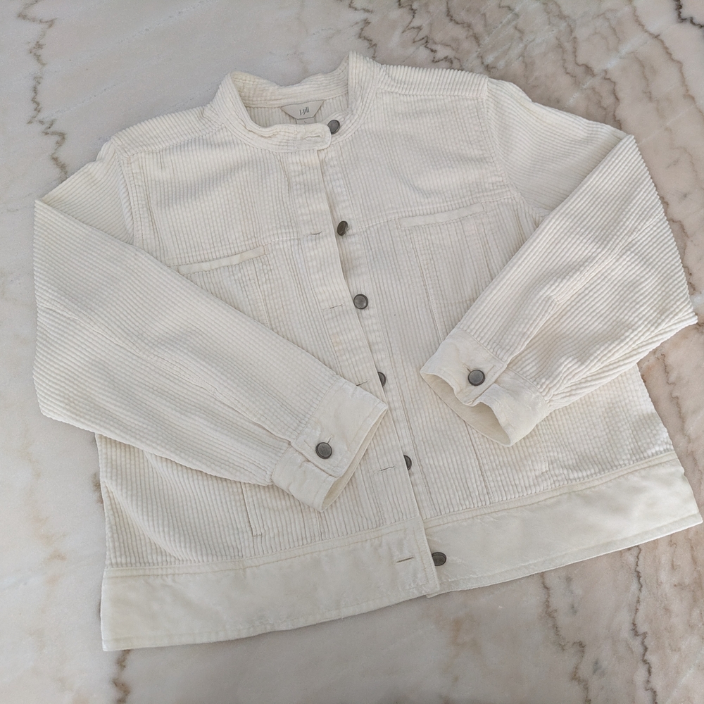 J. Jill Cream Corduroy Jacket